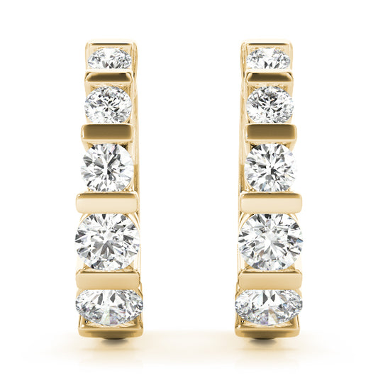 Kadence Diamond Hoop Earrings