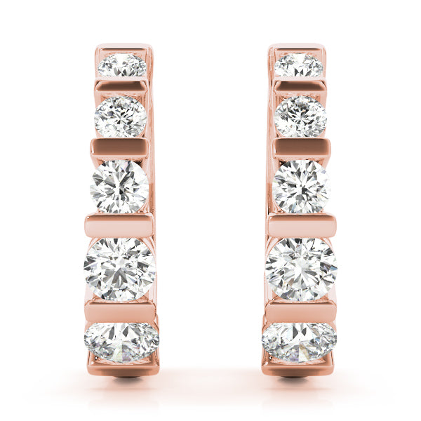 Kadence Diamond Hoop Earrings