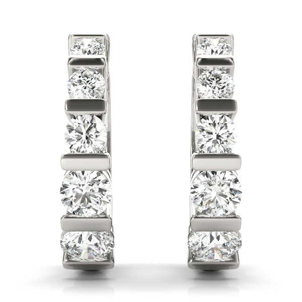 Kadence Diamond Hoop Earrings