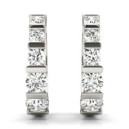 Kadence Diamond Hoop Earrings