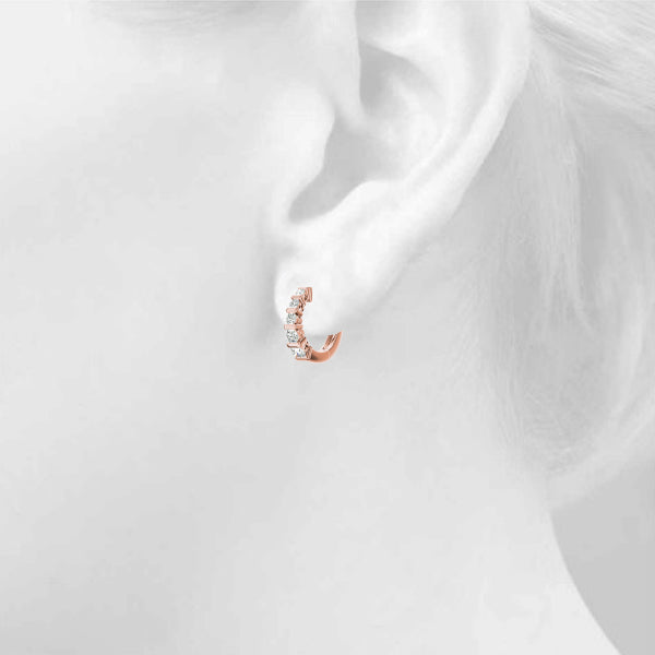 Kadence Diamond Hoop Earrings