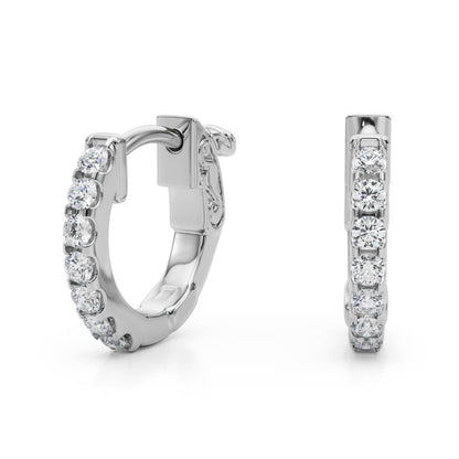 Pavé Diamond Huggie Earrings – 0.28 ct