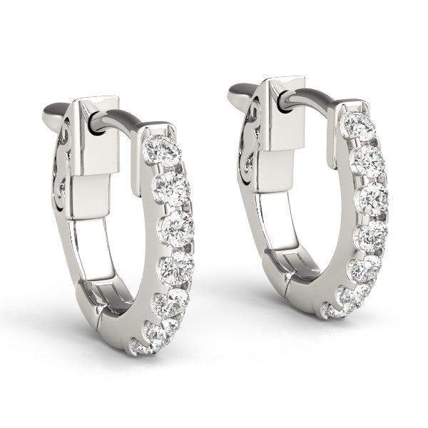 Pavé Diamond Huggie Earrings – 0.28 ct