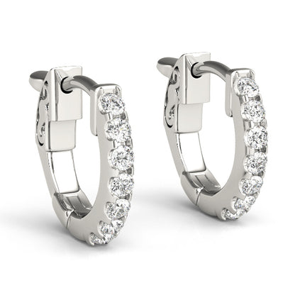 Pavé Diamond Huggie Earrings – 0.28 ct