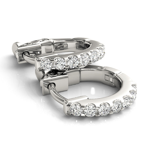 Pavé Diamond Huggie Earrings – 0.28 ct