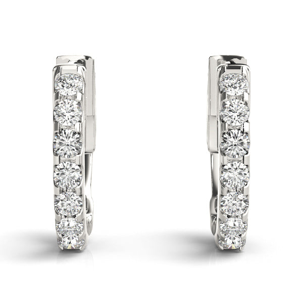 Pavé Diamond Huggie Earrings – 0.28 ct