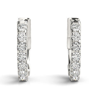 Pavé Diamond Huggie Earrings – 0.28 ct