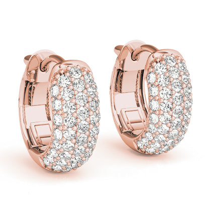 Quitterie Diamond Huggie Earrings
