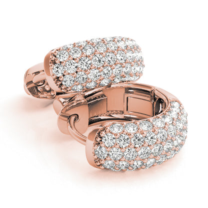 Quitterie Diamond Huggie Earrings