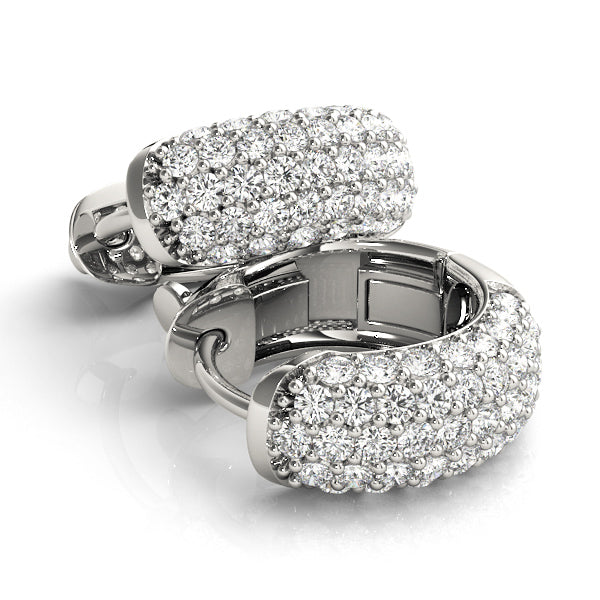 Quitterie Diamond Huggie Earrings