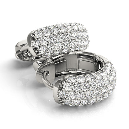 Quitterie Diamond Huggie Earrings