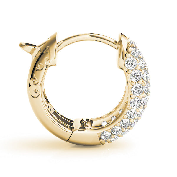 Quitterie Diamond Huggie Earrings