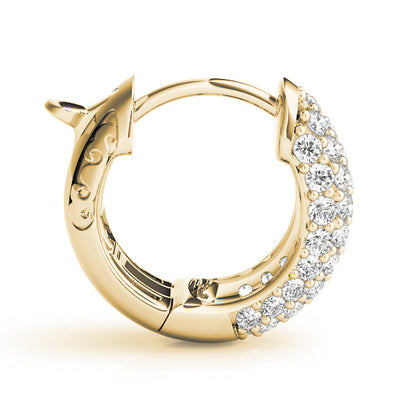Quitterie Diamond Huggie Earrings
