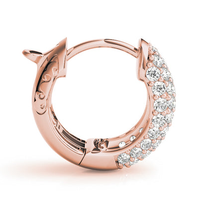 Quitterie Diamond Huggie Earrings