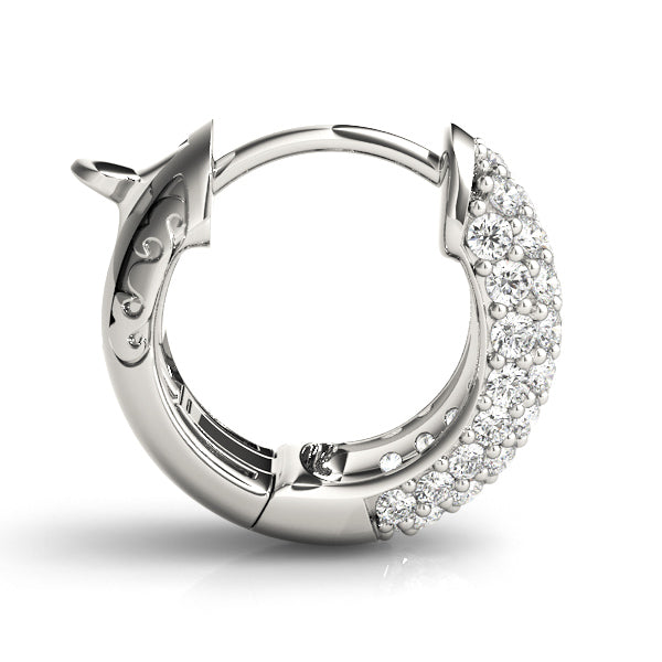 Quitterie Diamond Huggie Earrings