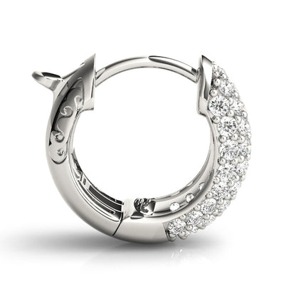 Quitterie Diamond Huggie Earrings