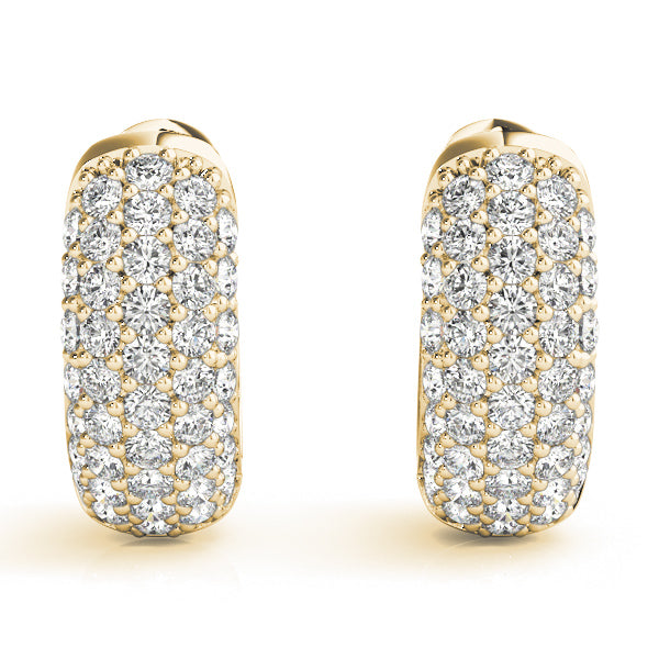 Quitterie Diamond Huggie Earrings