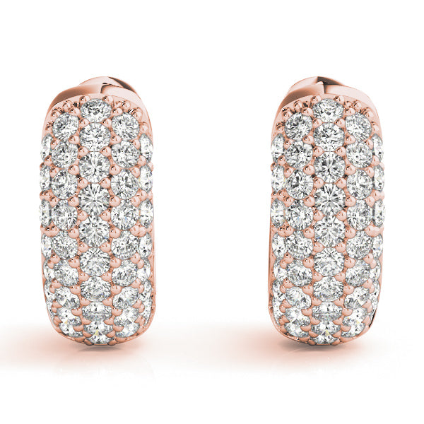 Quitterie Diamond Huggie Earrings