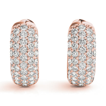 Quitterie Diamond Huggie Earrings