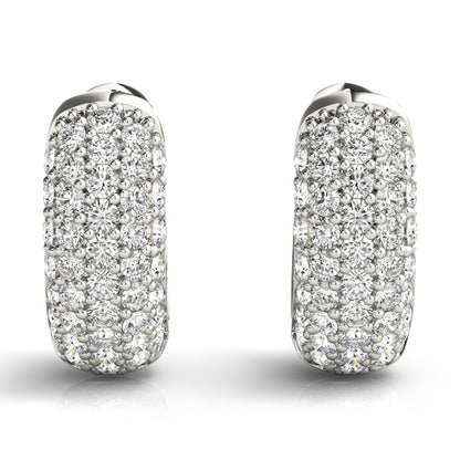 Quitterie Diamond Huggie Earrings