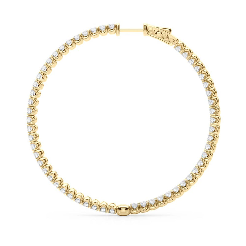 Astree Inside-out Diamond Hoop Earrings