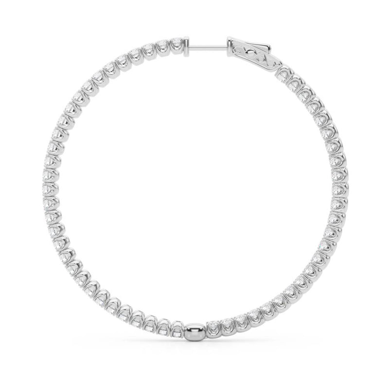 Astree Inside-out Diamond Hoop Earrings