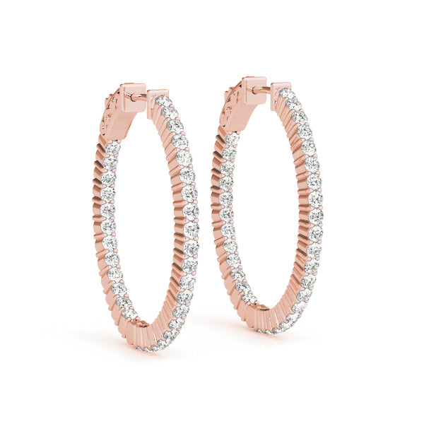 Damaris Inside-out Diamond Hoop Earrings