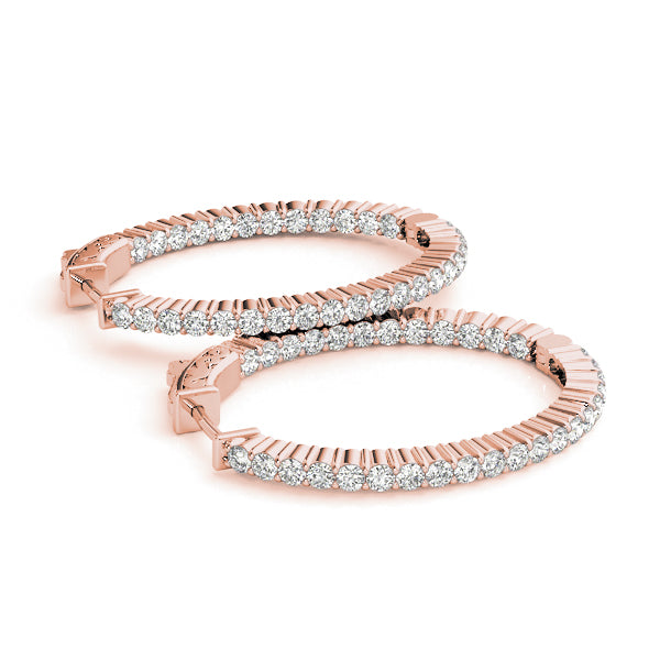 Damaris Inside-out Diamond Hoop Earrings
