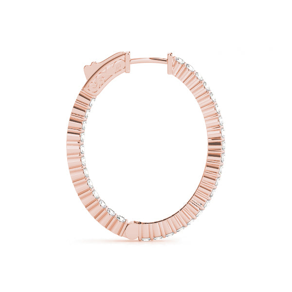 Damaris Inside-out Diamond Hoop Earrings