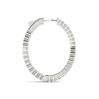 Damaris Inside-out Diamond Hoop Earrings