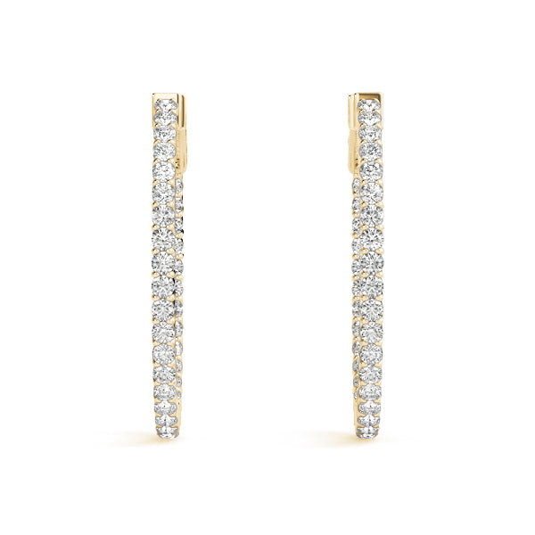 Damaris Inside-out Diamond Hoop Earrings