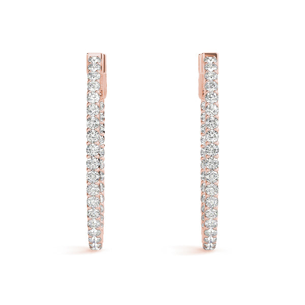 Damaris Inside-out Diamond Hoop Earrings
