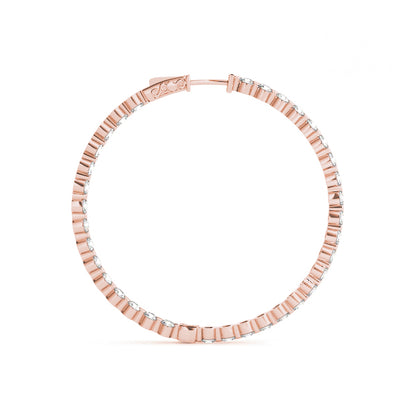 Fernande Inside-out Diamond Hoop Earrings