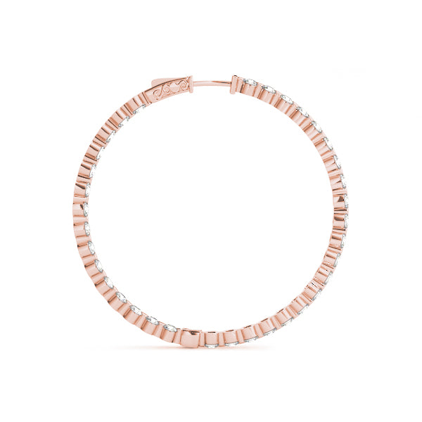 Fernande Inside-out Diamond Hoop Earrings