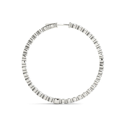 Fernande Inside-out Diamond Hoop Earrings