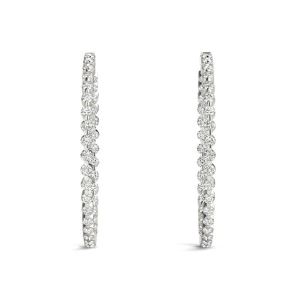 Fernande Inside-out Diamond Hoop Earrings