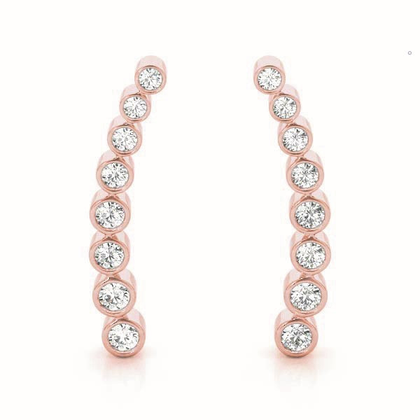 Palatine Diamond Ear Climber Earrings