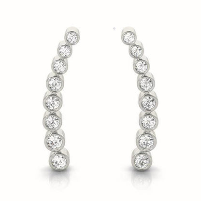 Palatine Diamond Ear Climber Earrings