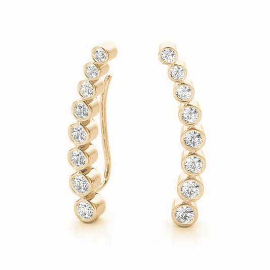 Palatine Diamond Ear Climber Earrings