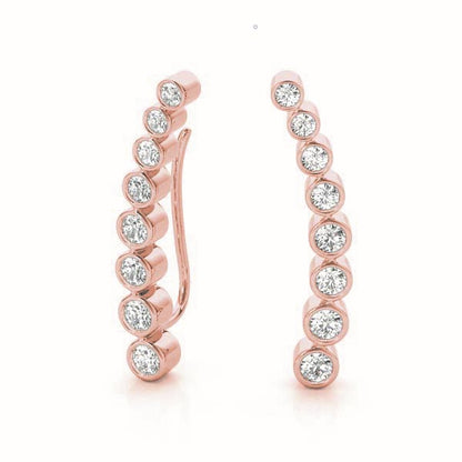 Palatine Diamond Ear Climber Earrings