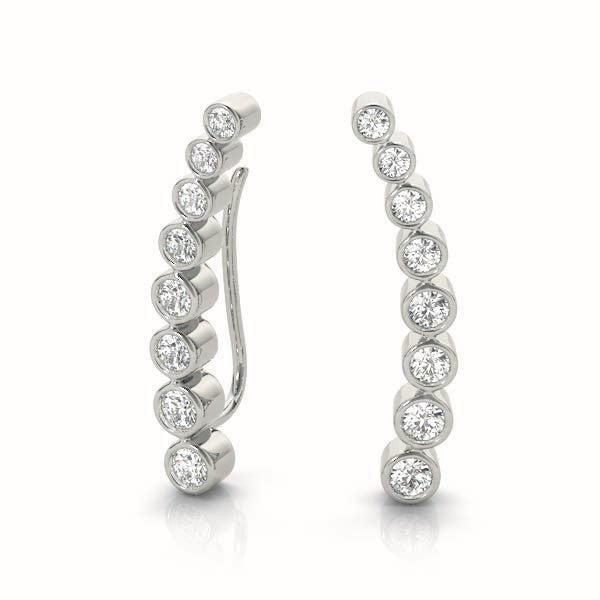 Palatine Diamond Ear Climber Earrings