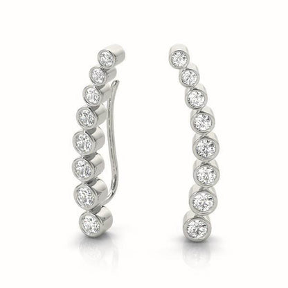 Palatine Diamond Ear Climber Earrings