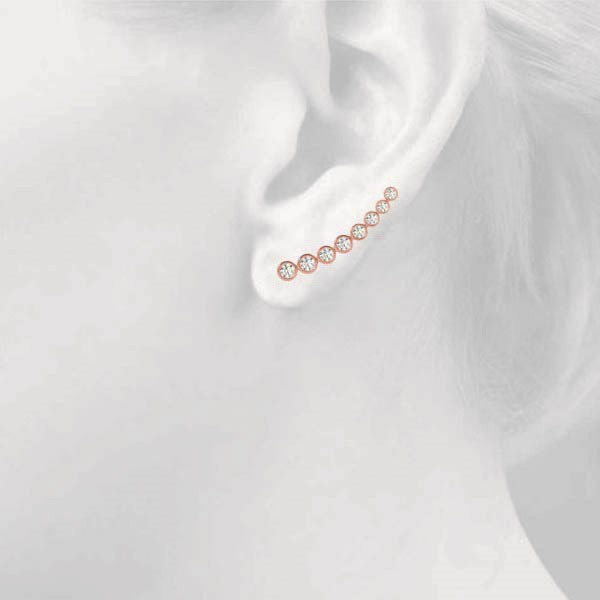 Palatine Diamond Ear Climber Earrings