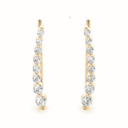 Quirine Diamond Ear Climber Earrings