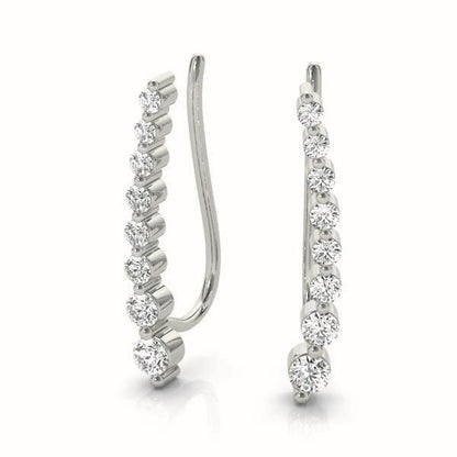 Quirine Diamond Ear Climber Earrings