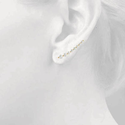 Quirine Diamond Ear Climber Earrings
