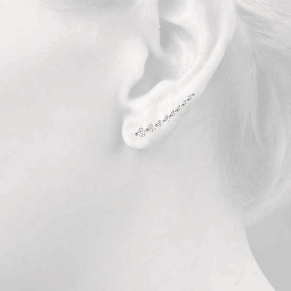 Quirine Diamond Ear Climber Earrings