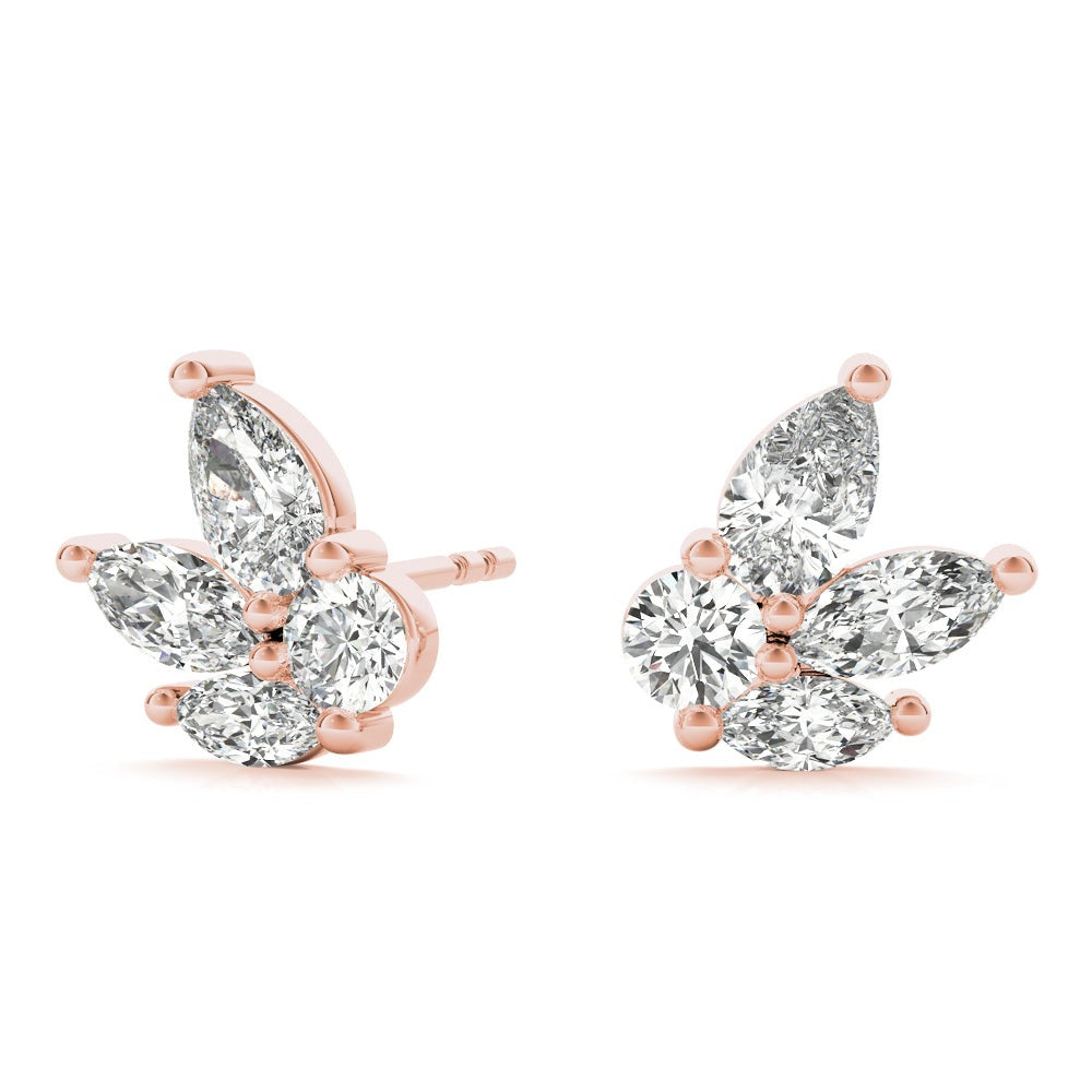 Pear, Marquise &amp; Round Diamond Fashion Earrings – 0.52 ct
