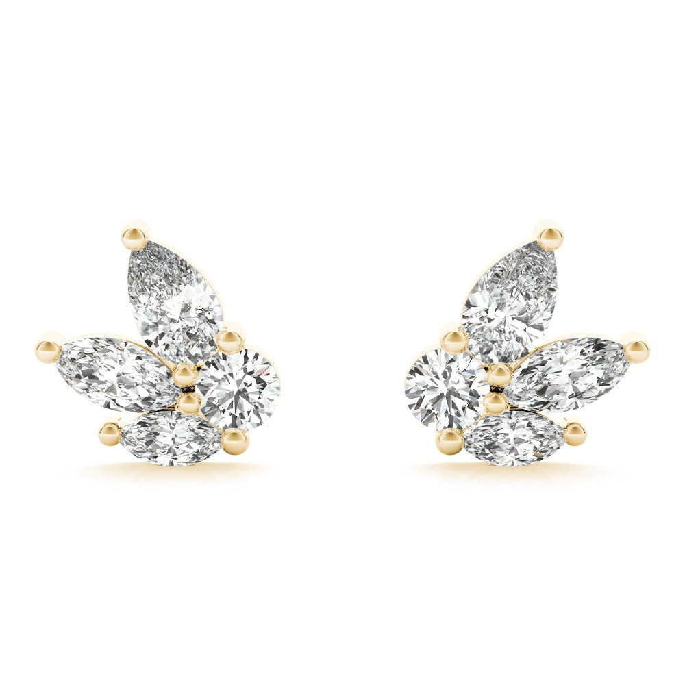 Pear, Marquise &amp; Round Diamond Fashion Earrings – 0.52 ct
