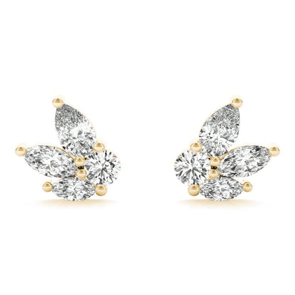 Pear, Marquise &amp; Round Diamond Fashion Earrings – 0.52 ct